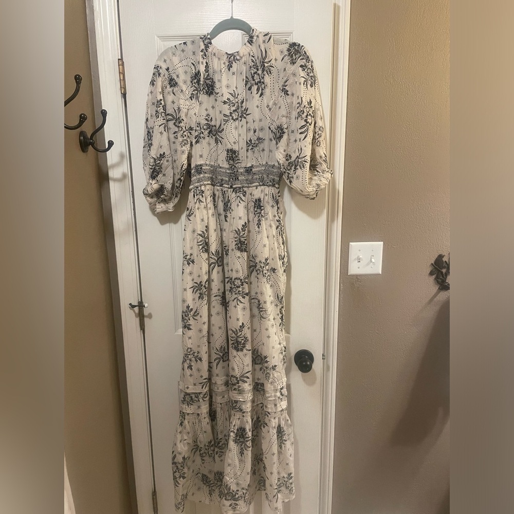 Free People Golden Hour Maxi Dress Color: Ivory Combo Small NWT - Picture 5 of 5